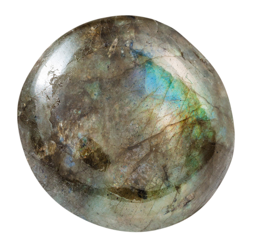 tumbled labradorite gemstone isolated 2021 08 26 23 03 28 utc