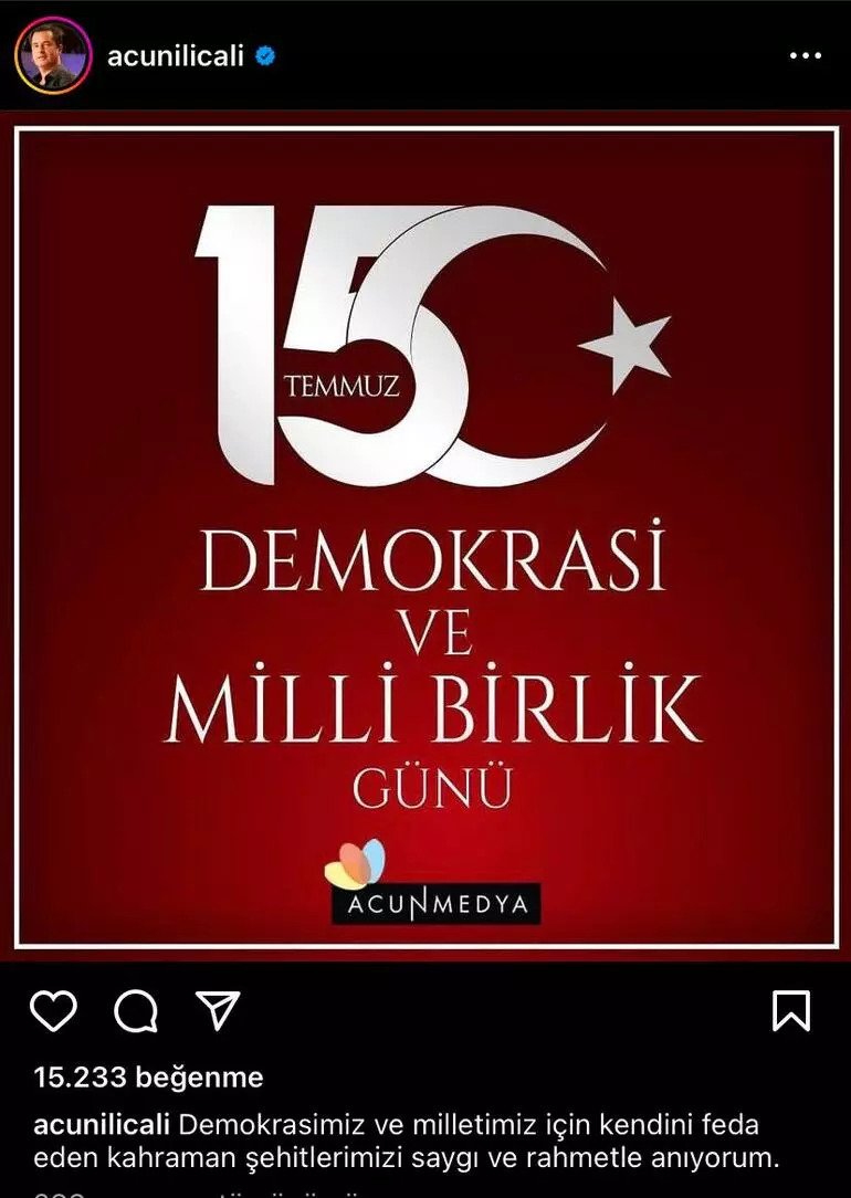 acun 15 temmuz